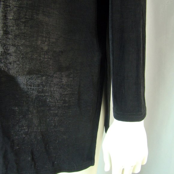 Women's Black Travel Knit Open Cardigan 38" Bust - Picture 2 of 3